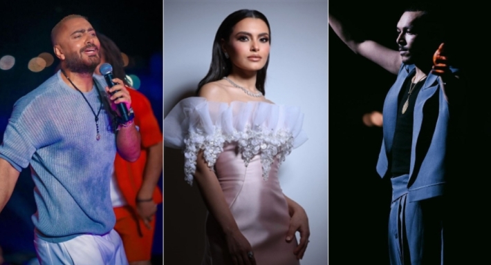 كارمن سليمان وتامر حسني وويجز