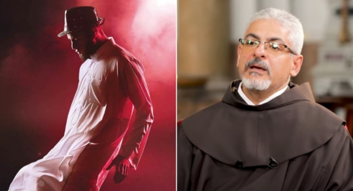 الأب بطرس دانيال وأحمد الفيشاوي