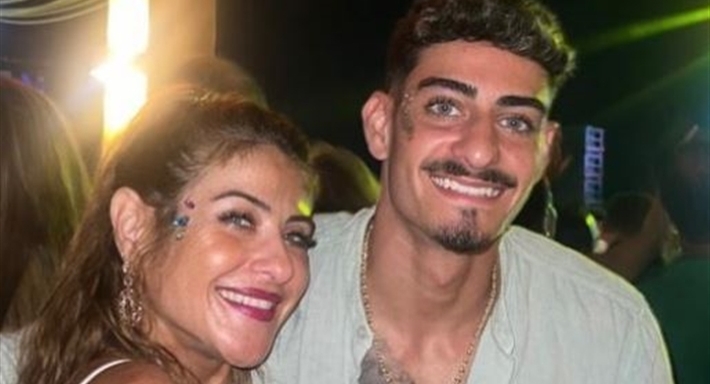 هيدي كرم وابنها نديم