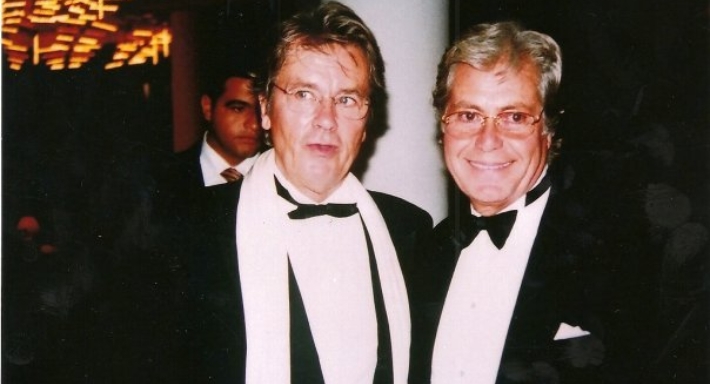 حسين فهمي وآلان ديلون