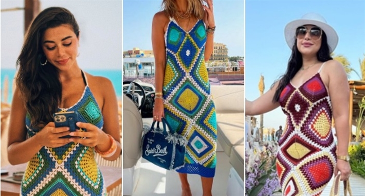 بوسي ويارا السكري وصورة للفستان