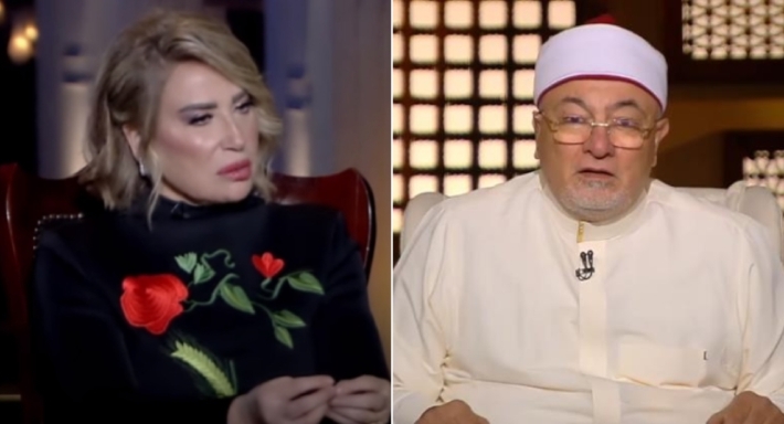 إيناس الدغيدي وخالد الجندي