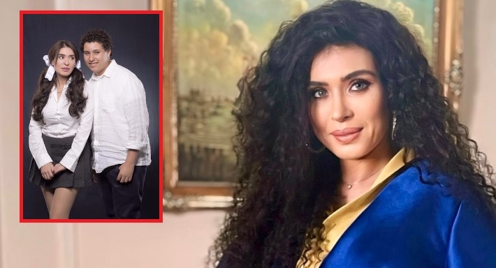 دينا وابنها