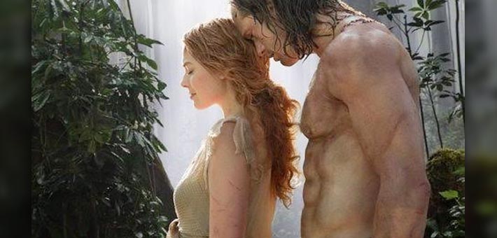 مارجو روبي وأليكساندر سكارسجارد في The Legend of Tarzan