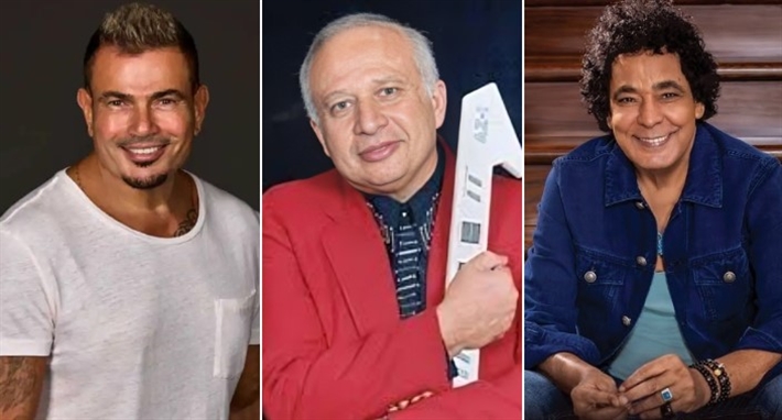 هاني شنودة وعمرو دياب ومحمد منير