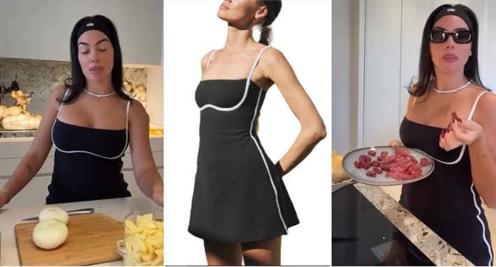 جورجينا رودريجيرز وفستانها