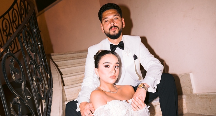 محمود شاهين وزوجته