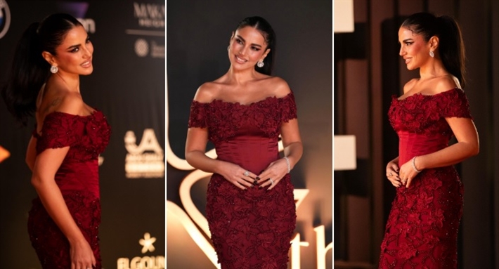 درة في حفل افتتاح الدورة السابعة ةمن مهرجان الجونة السينمائي