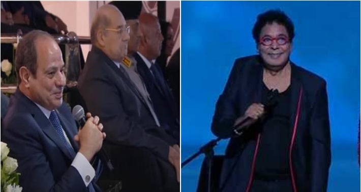 محمد منير وعبد الفتاح السيسي