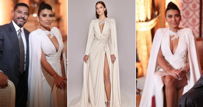 دنيا جمعة وفستانها