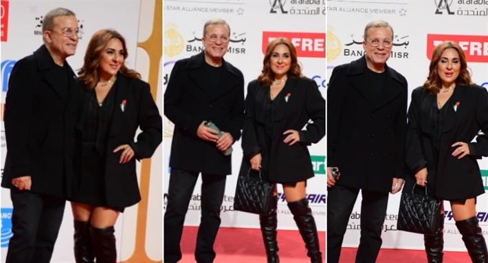 لورا عماد وشريف منير