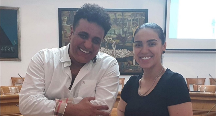 مي فاروق والملحن الراحل محمد رحيم