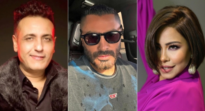 تامر حسني وشيرين عبد الوهاب ومحمد رحيم