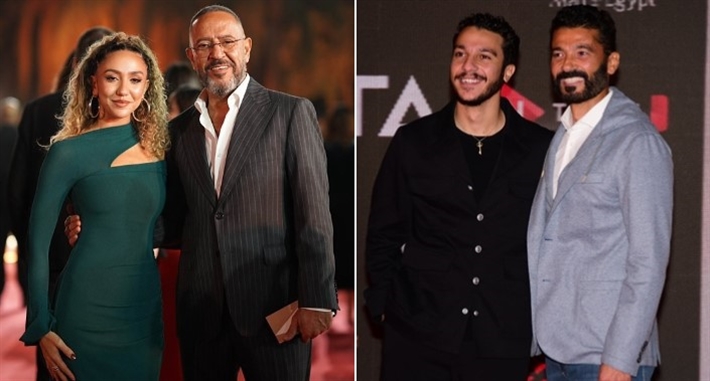 خالد النبوي ونور النبوي وأشرف عبد الباقي وزينة عبد الباقي