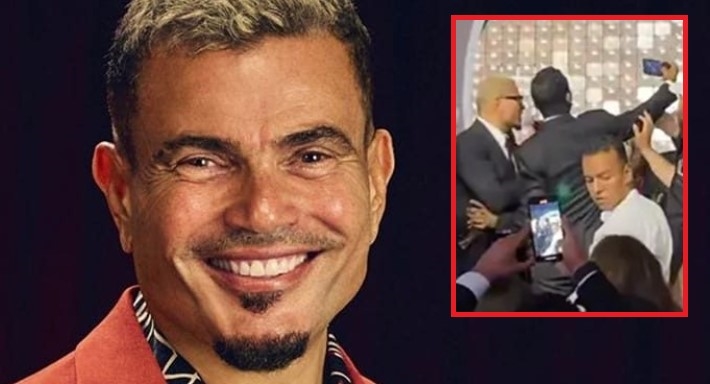 عمرو دياب والشاب المصفوع