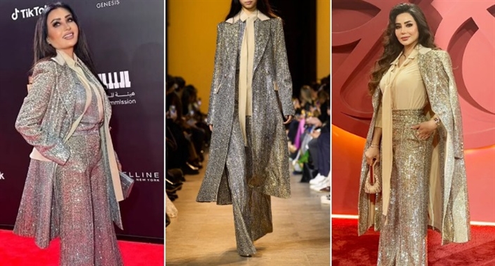 لجين عمران ولطيفة بنفس البدلة