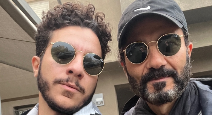 خالد النبوي وابنه نور