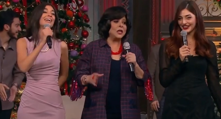 أبطال فيلم الحريفة في برنامج صاحبة السعادة