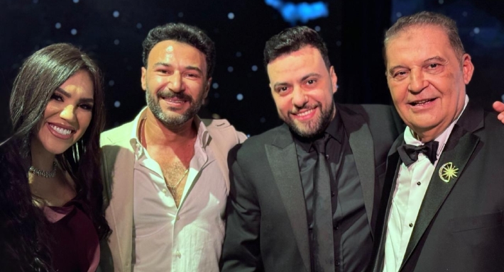 مي فاروق ومحمد العمروسي ومدين