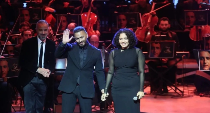 ماس محمد رحيم وتامر حسني