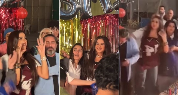 احتفال ياسمين عبد العزيز بعيد ميلادها