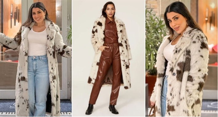 أيتن عامر وصورة لمعطفها