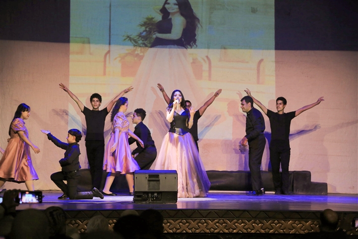 صفاء أبو السعود ونيفين رجب تحييان الحفل السنوى لقسم ذوي القدرات الخاصة بمركز الحفني