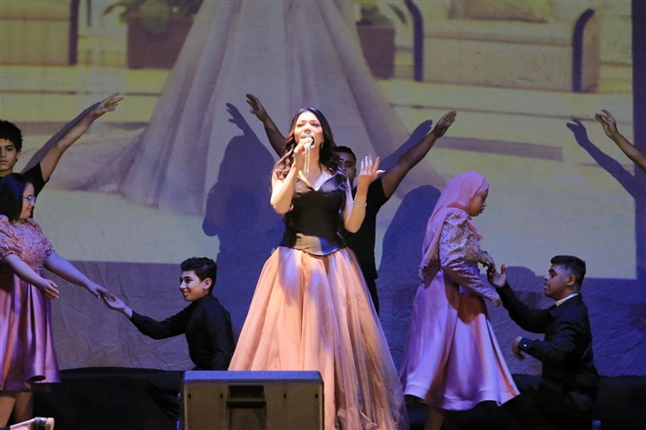 صفاء أبو السعود ونيفين رجب تحييان الحفل السنوى لقسم ذوي القدرات الخاصة بمركز الحفني