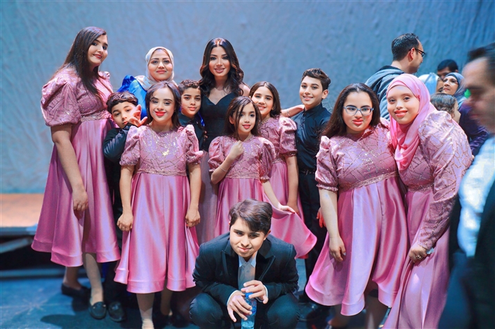 صفاء أبو السعود ونيفين رجب تحييان الحفل السنوى لقسم ذوي القدرات الخاصة بمركز الحفني