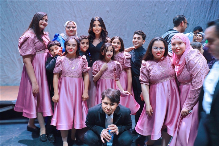 صفاء أبو السعود ونيفين رجب تحييان الحفل السنوى لقسم ذوي القدرات الخاصة بمركز الحفني