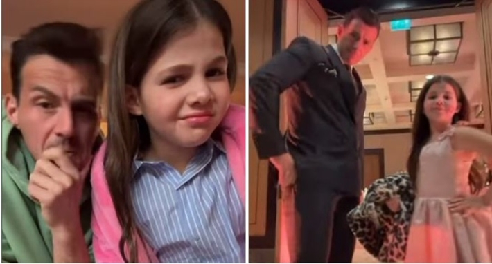 رامي رضوان وابنته كايلا