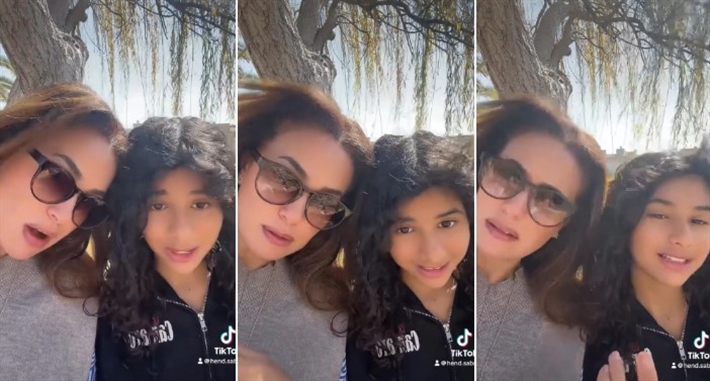 هند صبري وابنتها