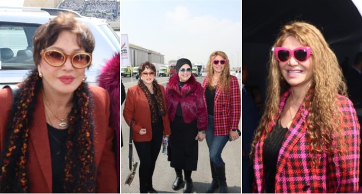 لبلبة ولقاء سويدان في مبادرة إطلاق أكبر قافلة مساعدات إنسانية