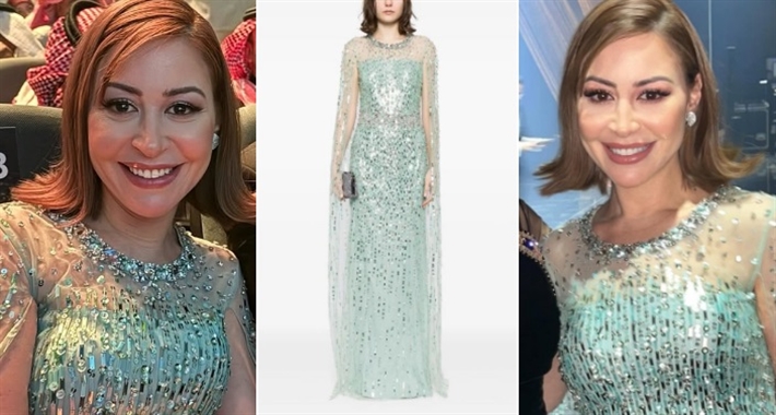 منة شلبي وفستانها