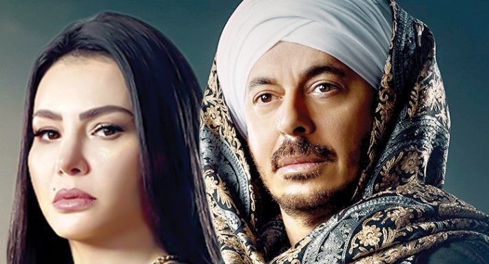 دينا فؤاد زوجة مصطفى شعبان في مسلسل (حكيم باشا)