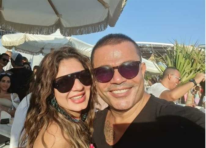 عمرو دياب ونجلاء بدر