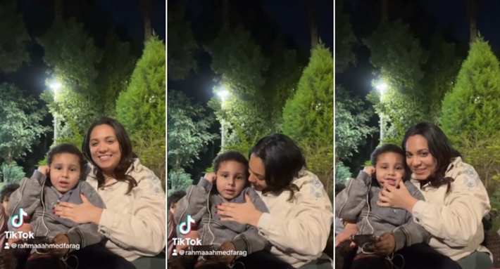 رحمة أحمد وابنها