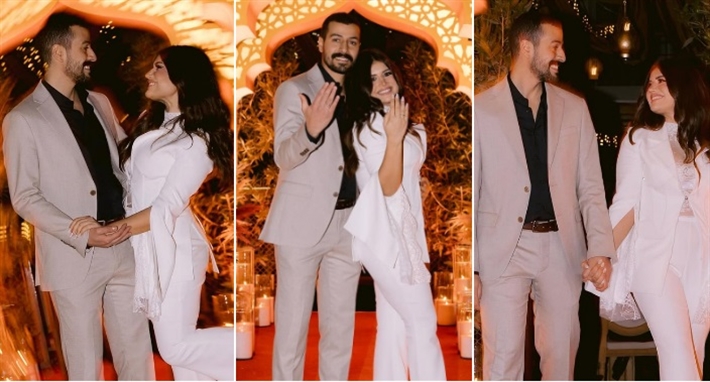 ديانا هشام وخطيبها