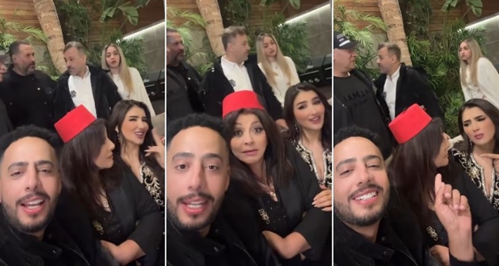 مي عمر وهالة صدقي وعصام السقا