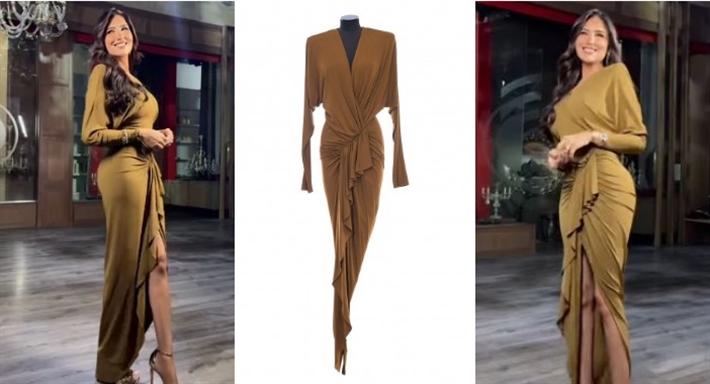 مي عمر وفستانها