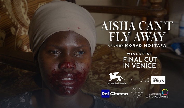 الملصق الدعائي لفيلم عائشة لا تستطيع الطيران