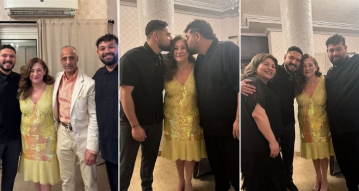 محمود شاهين ووالدته