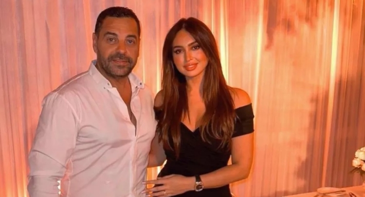 المخرج طارق العريان وزوجته نيكول سعفان