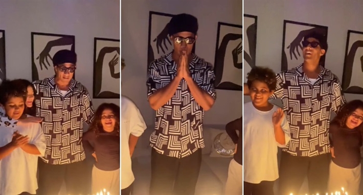 محمد رمضان وأولاده