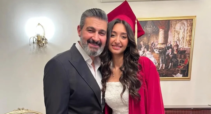 ياسر جلال وابنته قدرية