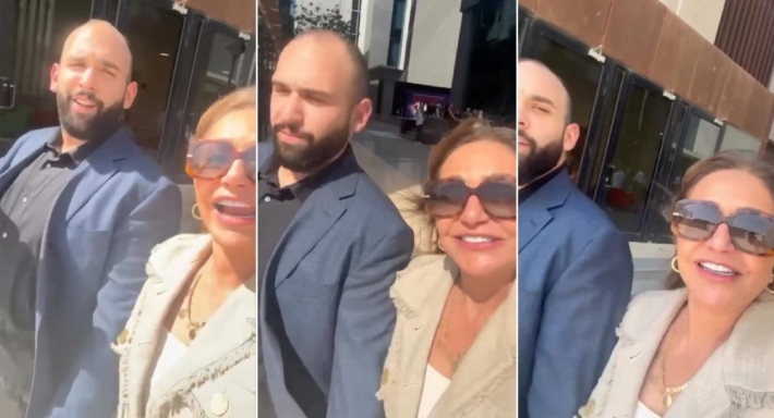 ليلى علوي تحتفل بتخرج نجلها خالد