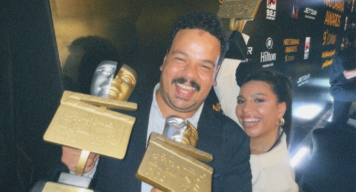 مصطفى غريب ودنيا سامي