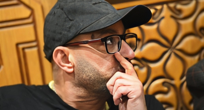 أحمد السقا في عزاء سليمان عيد