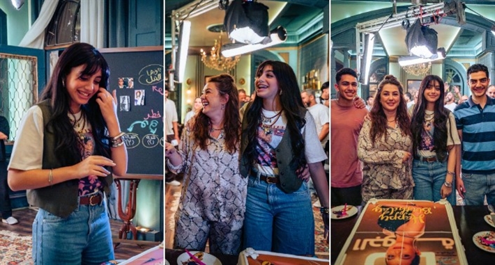 ياسمينا العبد وأبطال مسلسل ابن النصابة