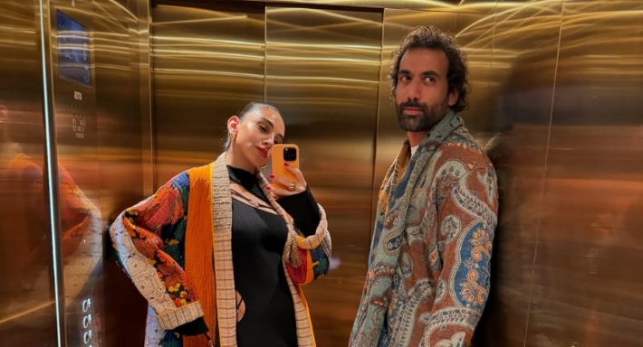 سلمى أبو ضيف وزوجها إدريس